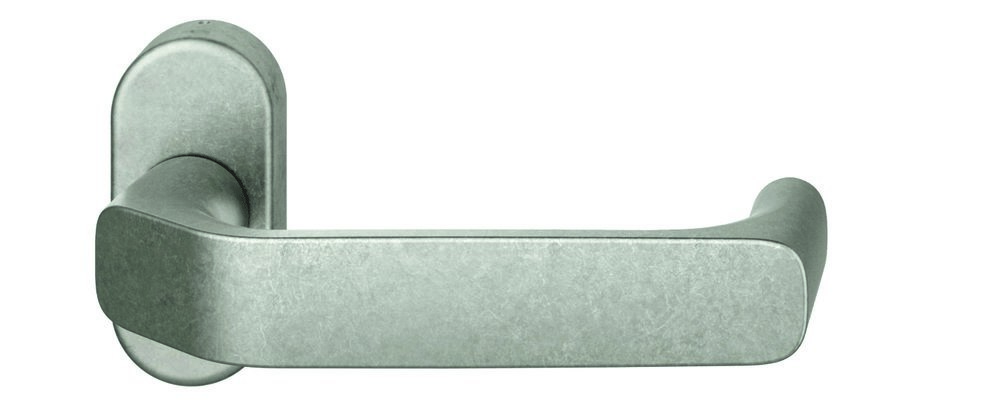 FSB FH Halbgarnitur 06 1290, ohne Schlüsselrosette, oval, Vierkant 9mm ohne Stütznocken, silber eloxiert