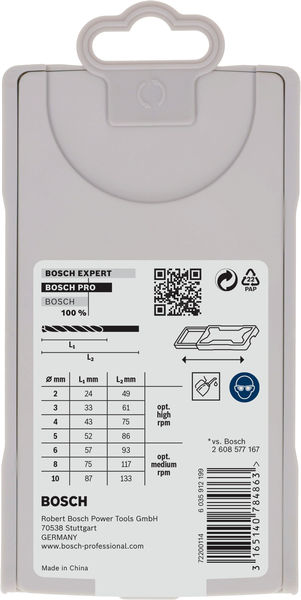 Bosch PRO Stainless Steel HSS-Co Spiralbohrer-Set, 7-tlg.