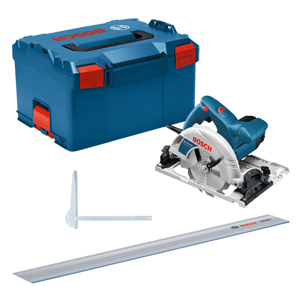 Bosch Handkreissäge GKS 55+ GCE + Führungsschiene FSN 1400