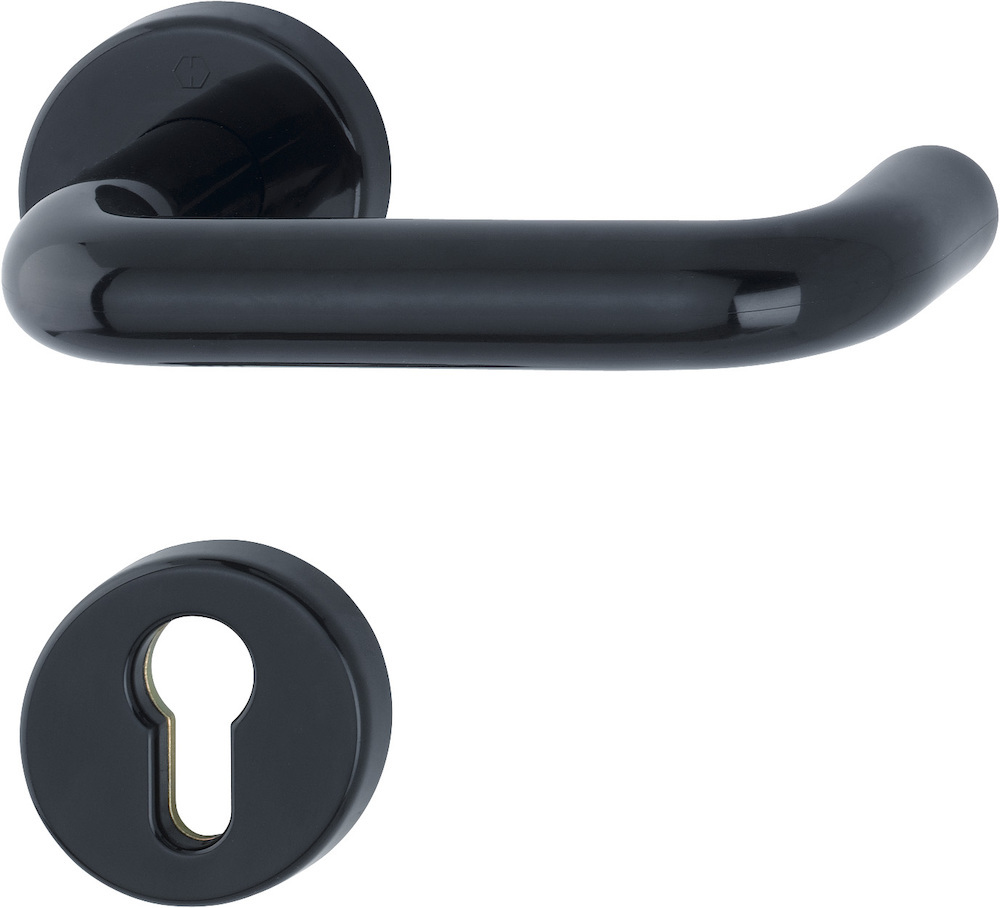 HOPPE FH-Drückergarnitur mit Rosetten Paris FS-K138/15/15S, Kunststoff