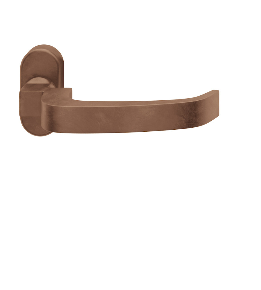 FSB FH-Drücker-Halbgarnitur ohne Schlüsselrosette 06 1164, oval, VK 9 mm, Bronze