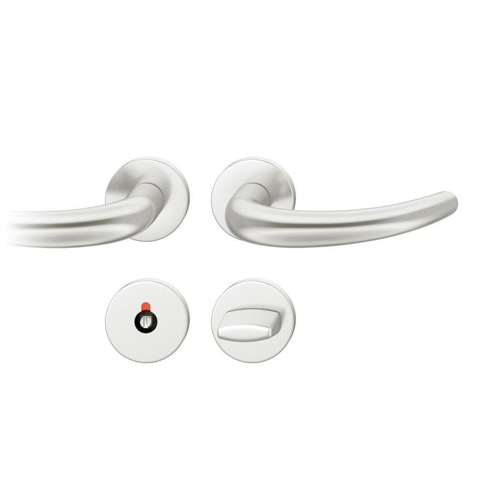 FSB Drückergarnitur mit Rosetten 72 1160, rund, mit Nocken, VK 8, AGL3, Aluminium