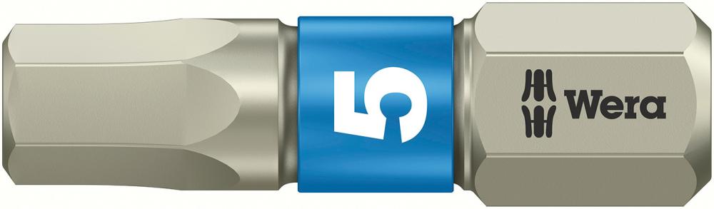 Bit, Edelstahl mit Torsionsbereich, 25 mm lang, für Innen-6-kant-Schrauben 1/4"