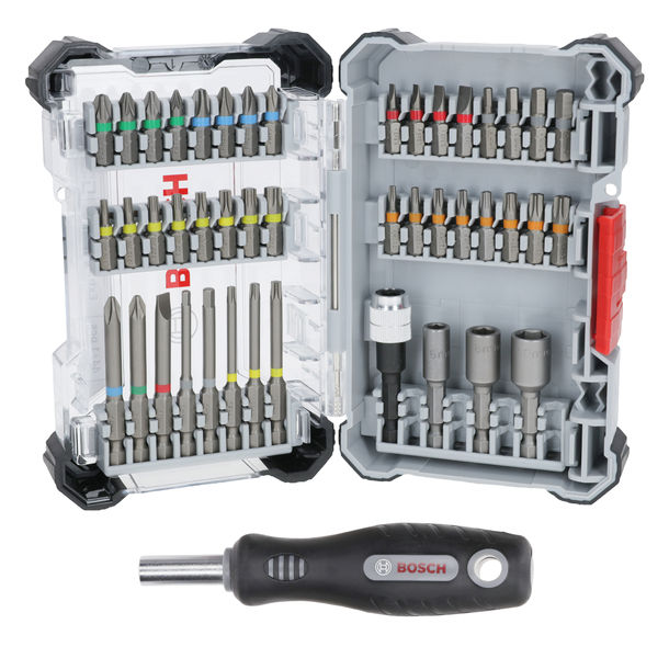 Bosch Extra Hard Set, 44+1‑tlg. im Pick and Click-Koffer