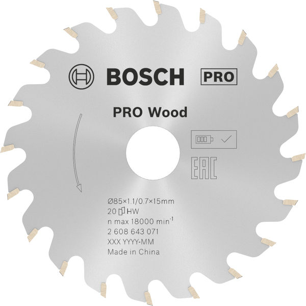 Bosch PRO Wood Kreissägeblatt