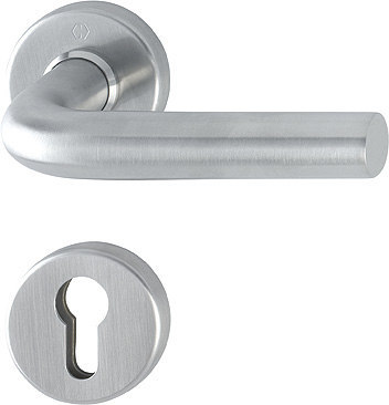 HOPPE Drücker-Halbgarnitur Bonn mit Rosetten E150Z/42/42S, Edelstahl