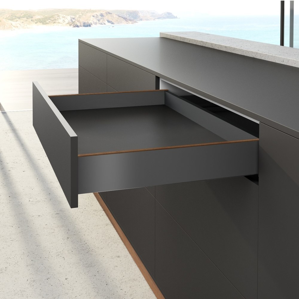 Hettich Möbel-Schubkastenzarge, AvanTech YOU, 270mm, links und rechts, anthrazit