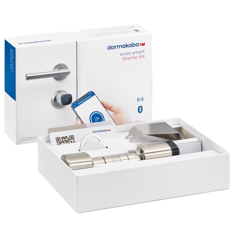 Starter-Kit mit Digitalzylinder Dormakaba Evolo Smart Starter-Kit mit Digitalzylinder Dormakaba Evolo Smart