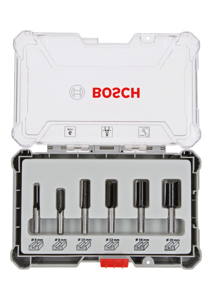 Bosch 6-teiliges Nutfräser-Set