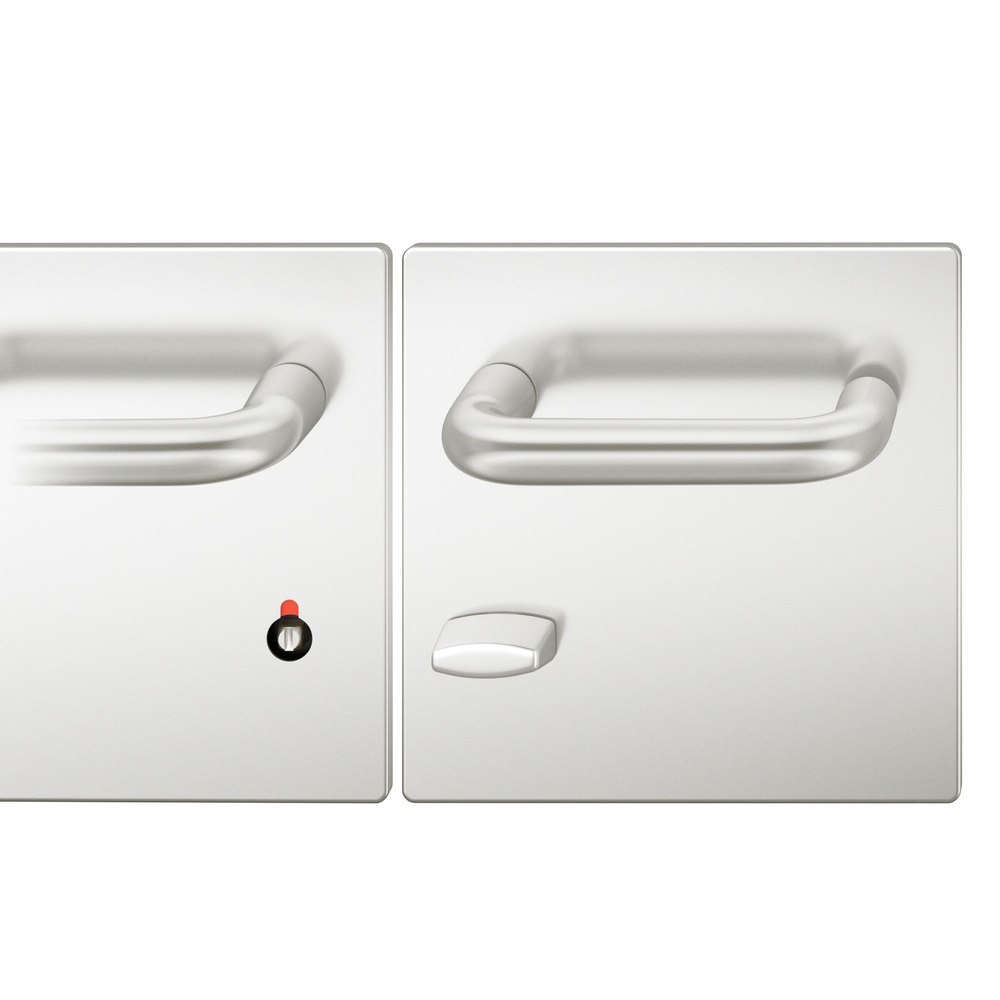 FSB Drückergarnitur mit Breitschild 72 1070, AGL3, Aluminium