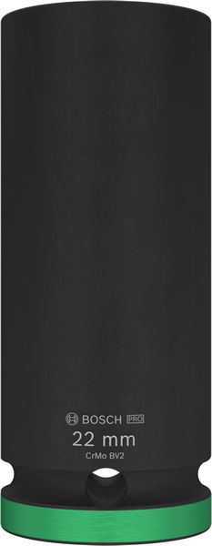 Bosch PRO Impact Socket, 1/2", 22&nbsp;mm, tief