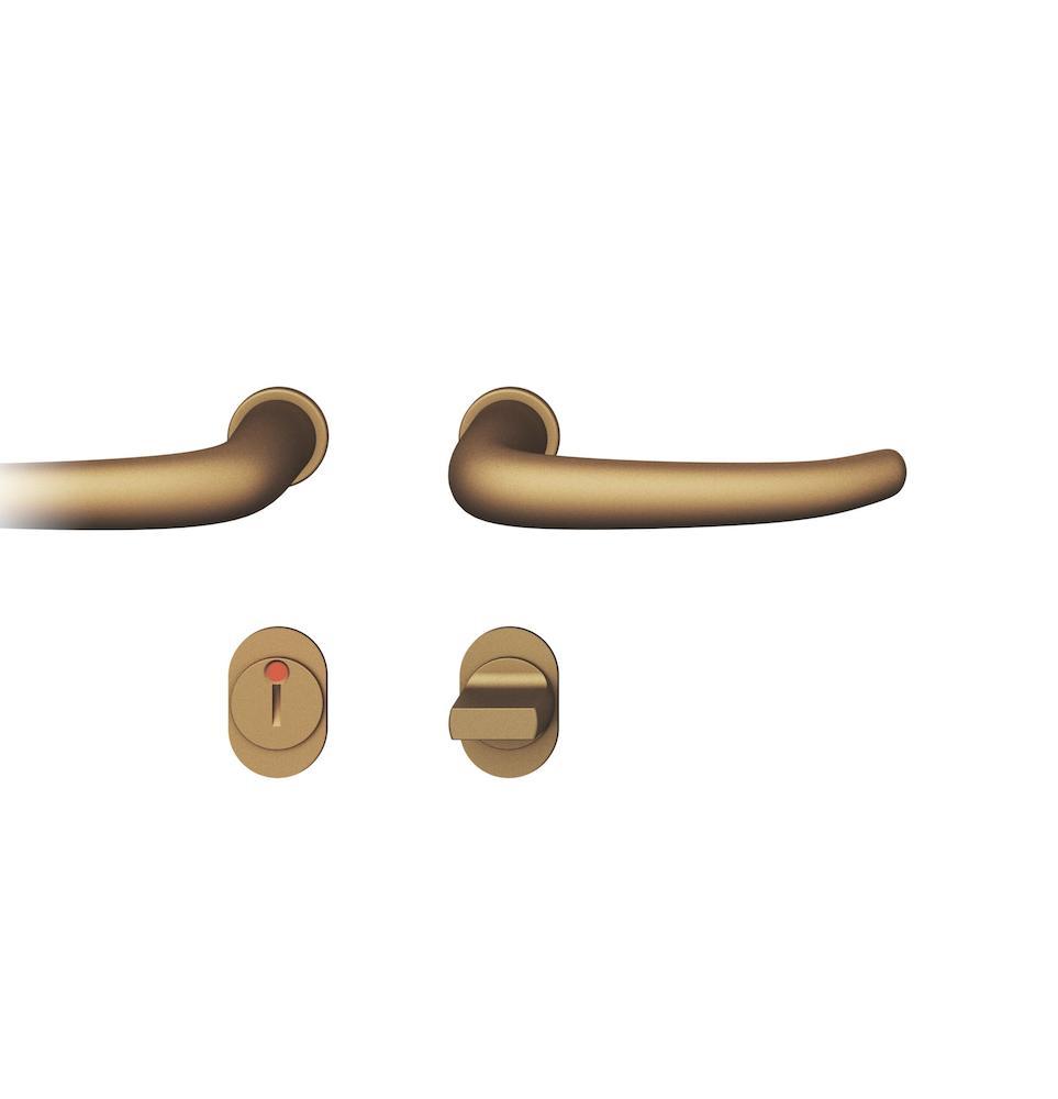 FSB Steckgriff-Drückergarnitur mit Rosetten 15 1023, rund, VK 8,5 mm, Aluminium