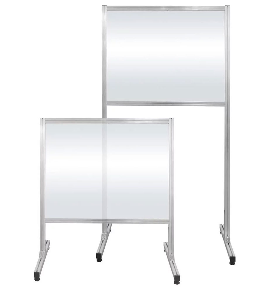 rollbarer-schiebtisch, mobil-schirme, rahmen-alu, staender-mobil, glas-oberflaeche