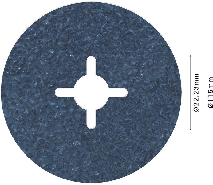 Bosch PRO R574 Fiberscheibe, 125&nbsp;mm, G80