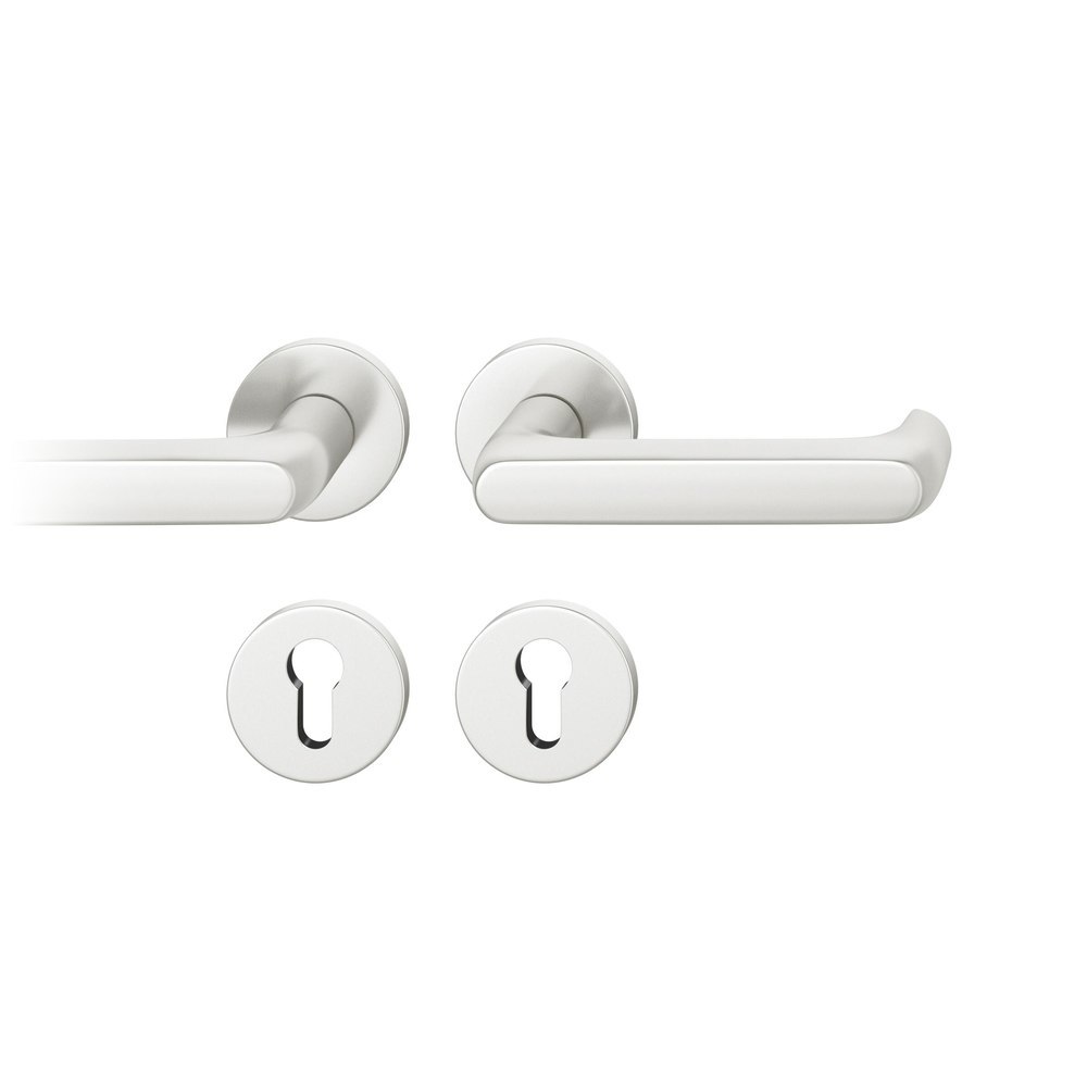 FSB FH Drückergarnitur mit Rosetten 79 1247, rund, mit Nocken, VK 9, AGL3, Aluminium