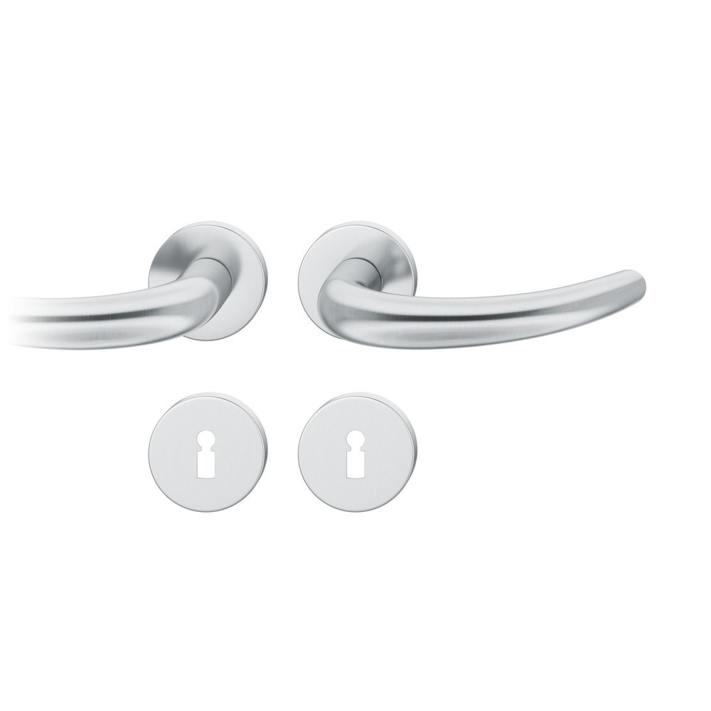 FSB Drückergarnitur mit Rosetten 72 1160, rund, mit Nocken, VK 8, AGL3, Edelstahl