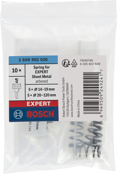 Produktbild Verpackung, spring, blech, arbor, werkzeugzubehör, bohrbereich