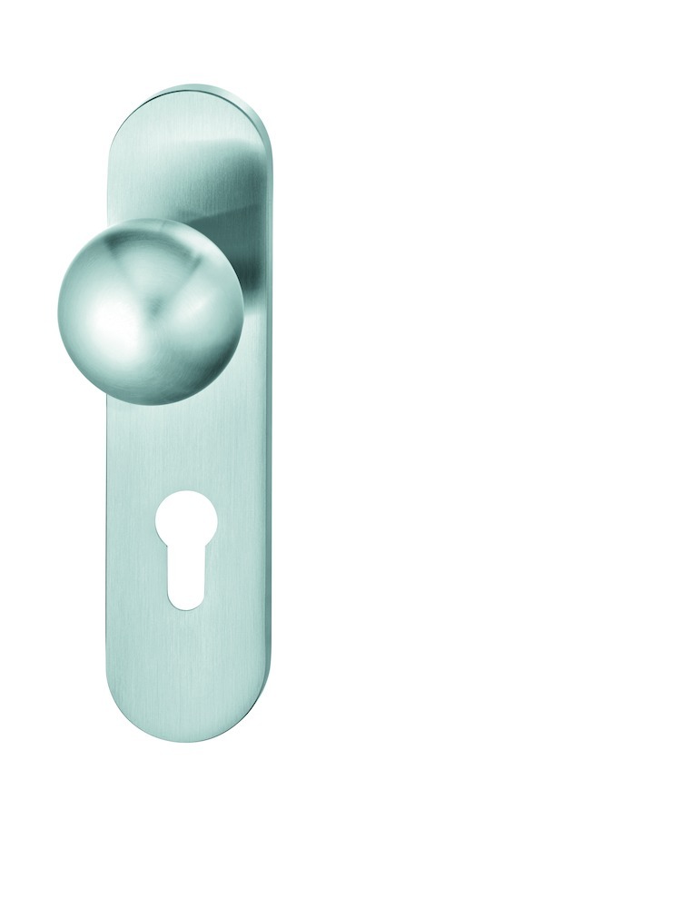 FSB Knopf auf Kurzschild 19 1964, ASL, Edelstahl