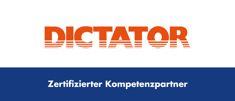 logo, DICTATOR, zertifiziert, kompetenzpartner, partner