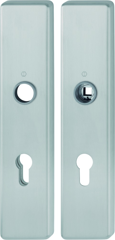 HOPPE Schutz-Langschild E2221/2210 eck.,ES1/PZ 72/8,F69,TS 37-47