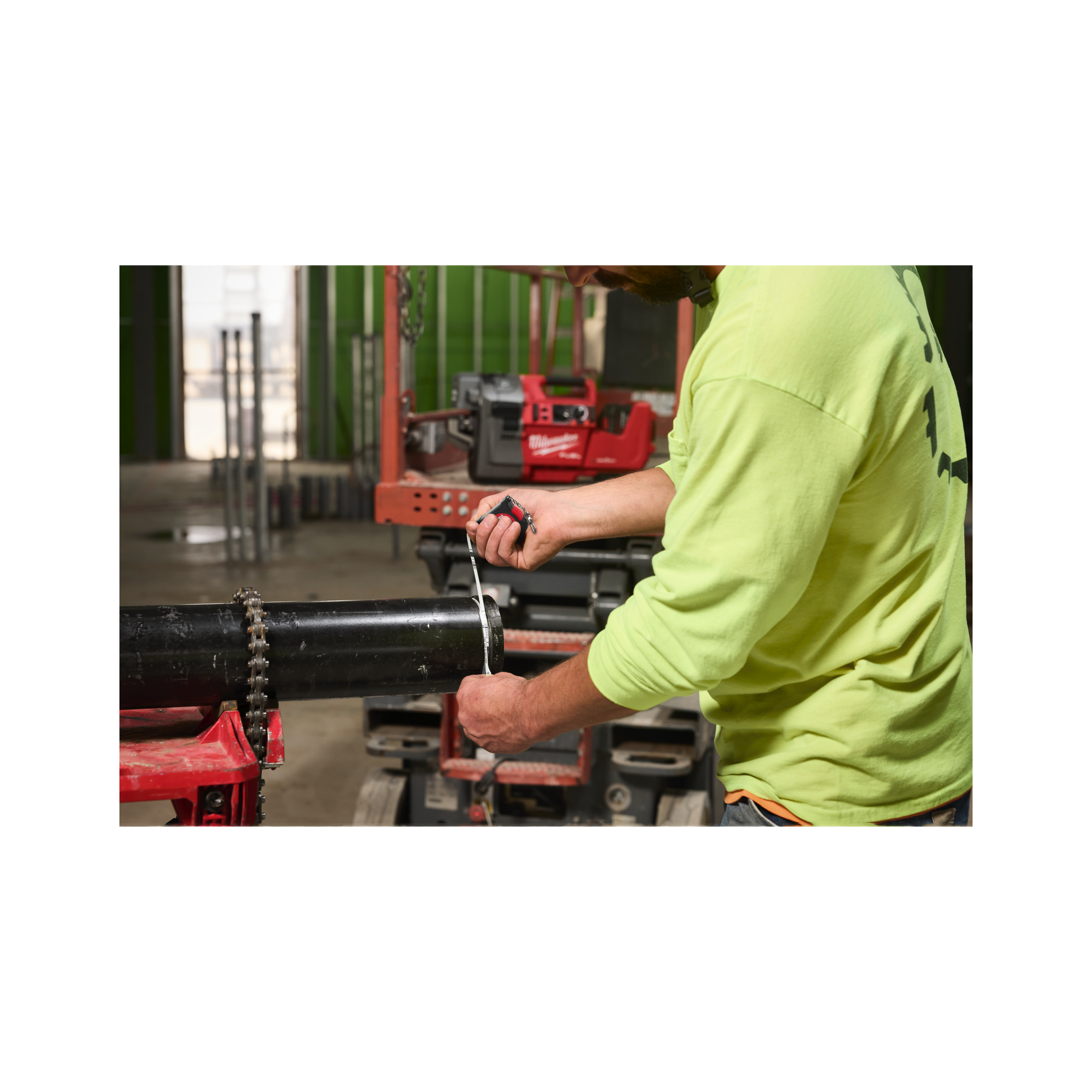 Milwaukee Durchmesserbandmaß für Rollnutgerät