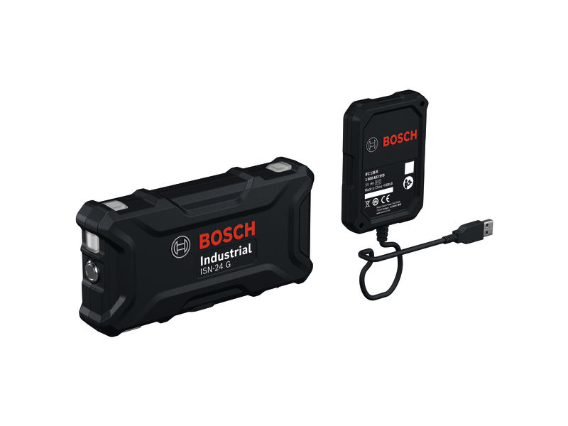 Produktbild Lieferumfang, Akku, Ladegerät, Bosch, Industrial, ISN-24G