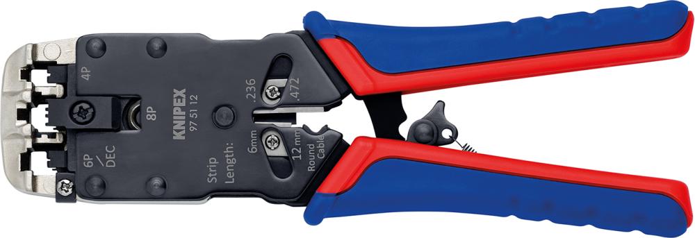 KNIPEX Crimp-Hebelzange  Western 4/6/8-polig
