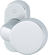 HOPPE FH-Knopf auf Rosette FS-58G/55, feststehend, Aluminium