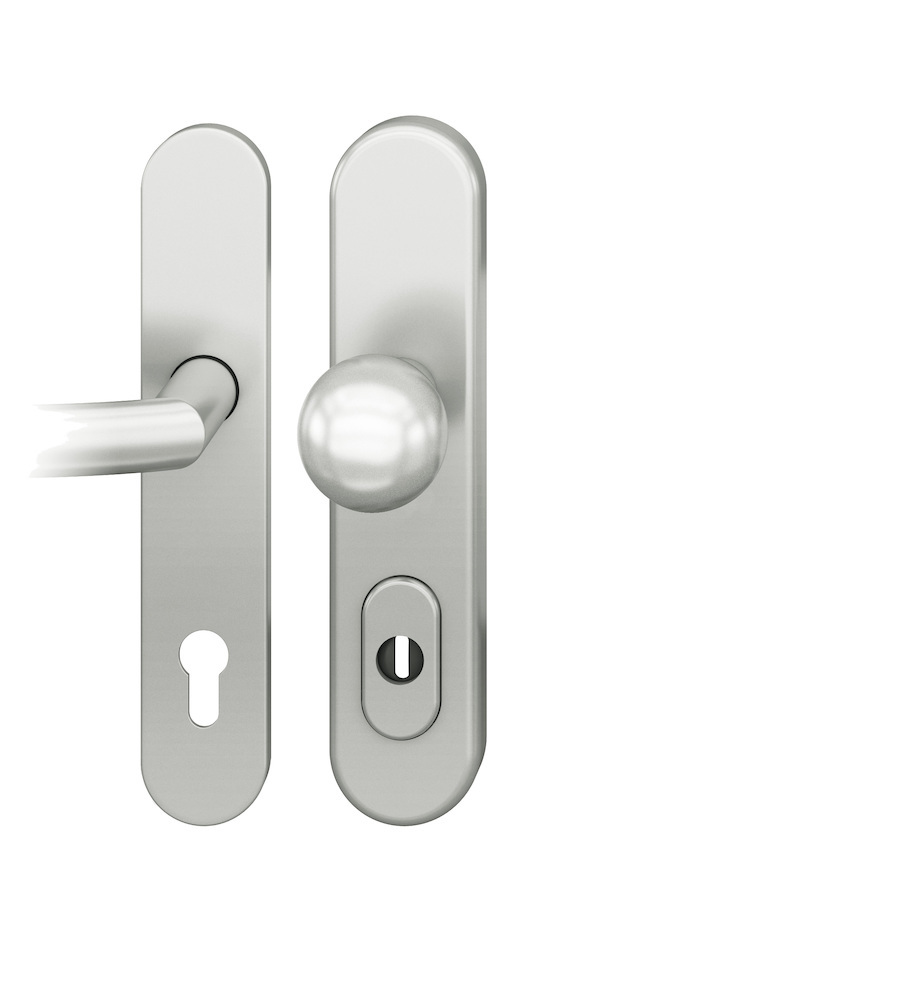 FSB Schutz-Wechselgarnitur mit Langschild 73 7375, oval, VK 8 mm, SK2, Aluminium