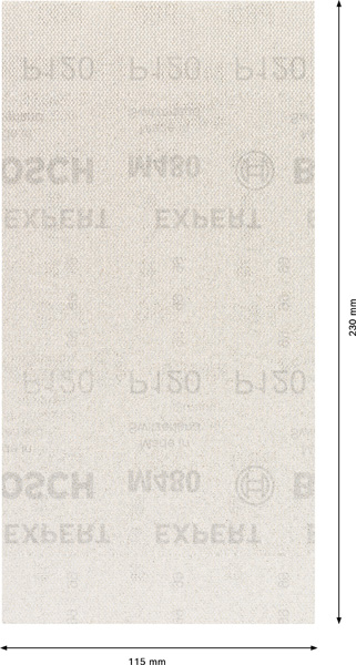 Bosch EXPERT M480 Schleifnetz für Schwingschleifer, 93 x 186&nbsp;mm, K 240, 50-tlg.
