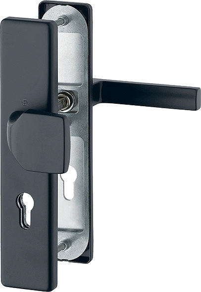 HOPPE Sicherheits-Wechselgarnitur Austin FS-61G/2221/2210/1769,LS eck.,12mm,ES1/PZ 72/9,F9714M,TS 42-47