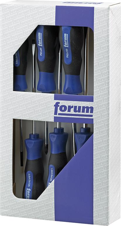 FORUM Schraubendreher-Satz  6tlg. Schlitz/PZ