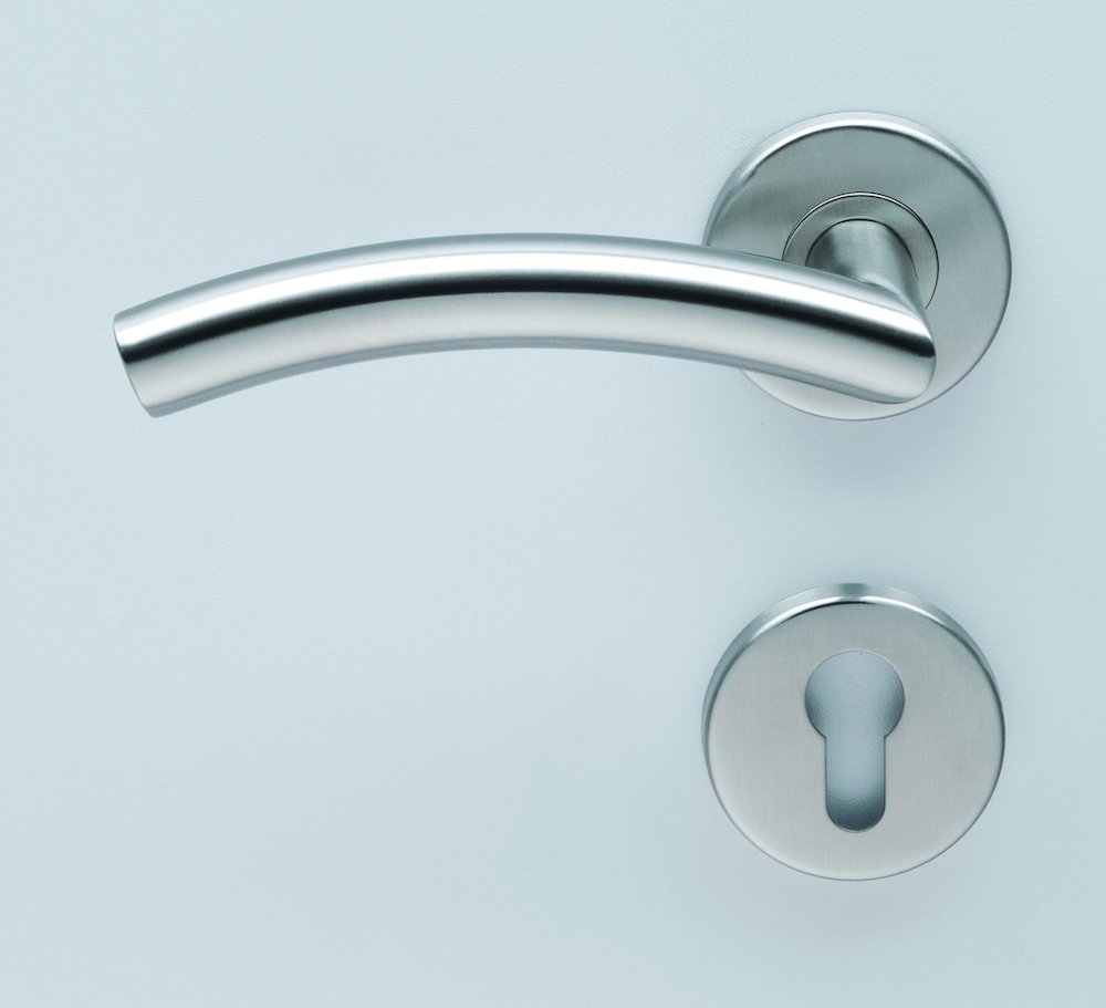 HELO Wechselgarnitur mit Rosetten rund EST.WG 31/K5, VK 8, Edelstahl