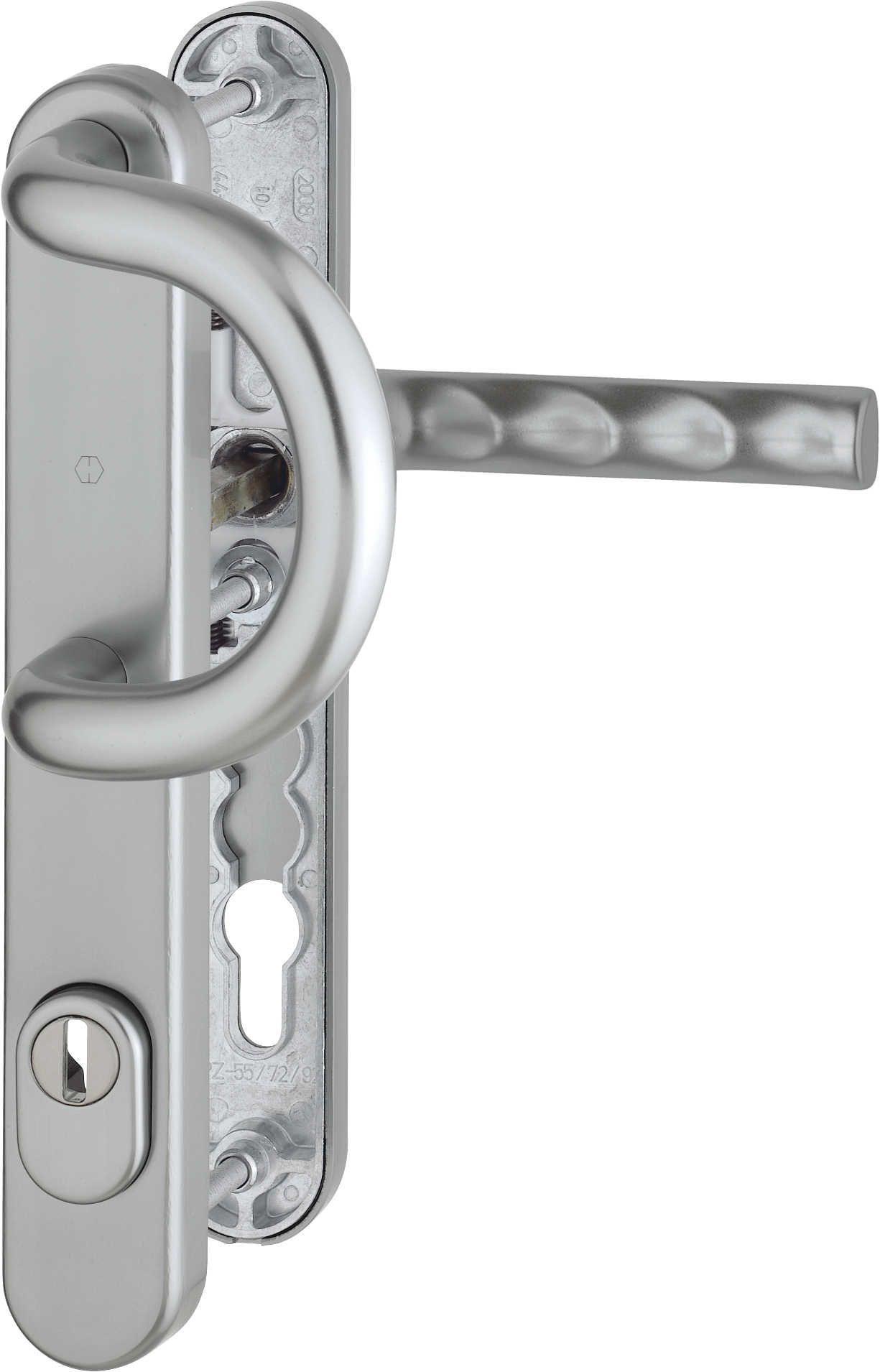 HOPPE Sicherheits-Wechselgarnitur Hamburg 538G/3359ZA/3357N/1700FA,Langschild,ES1,ZA92/8,F9,TS72-82