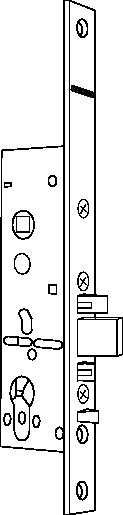 Gesperrt, Türdrücker, Türschloss, Schlossplatten, Kernmechanismus