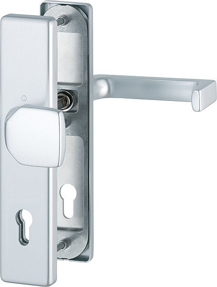 HOPPE Sicherheits-Wechselgarnitur Dallas FS-61G/2221/2210/1644F,LS eck.,12mm,ES1/PZ 92/9,F1,TS 67-72