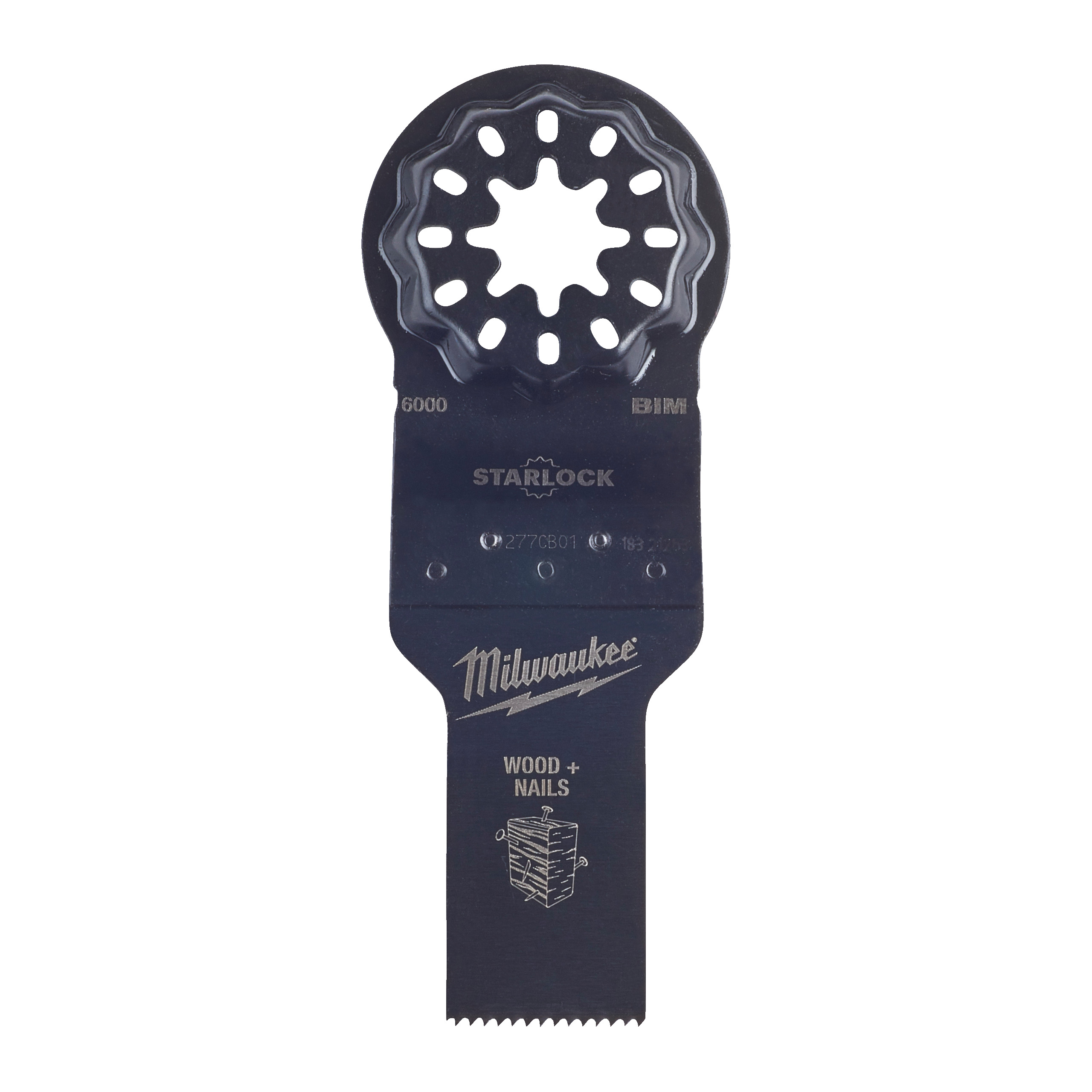 Milwaukee Tauchsägeblatt Multitool Starlock Bi-Metall für Schnitte in Holz mit Nägeln