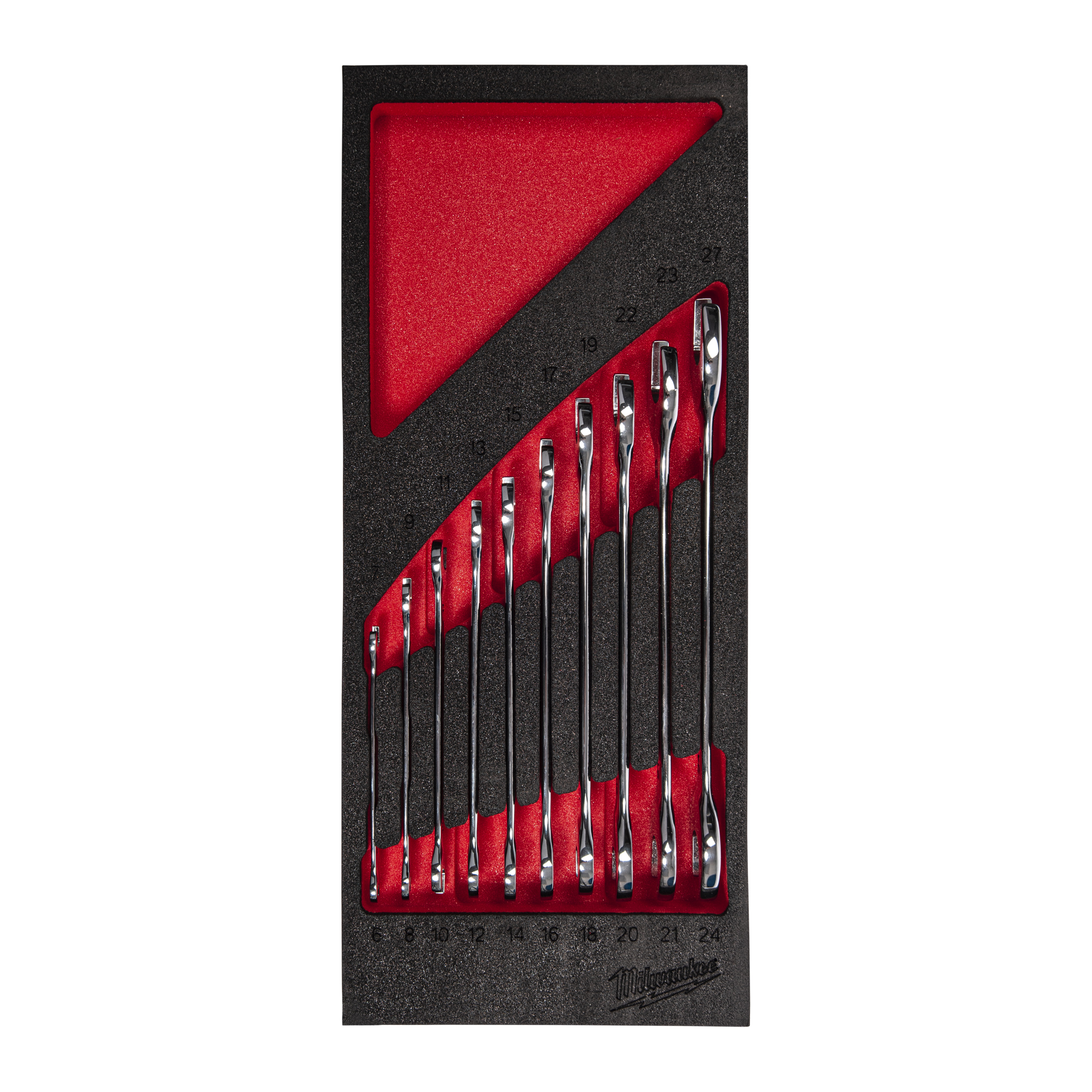 Milwaukee Einlage 10-teilige für Werkstattwagen 78 cm Doppel-Maulschlüssel