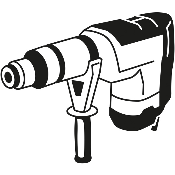 Maschinensymbole, Bohrmaschine, Bohrer, Elektrowerkzeug, Schraubwerkzeug, Werkzeug