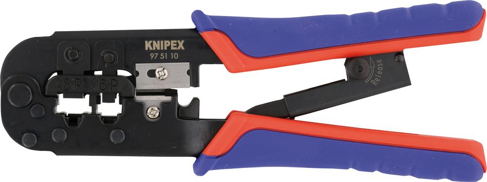 KNIPEX Crimp-Hebelzange  Western 6/8-polig