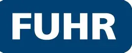 logo, FUHR, blauer Hintergrund, weißer Text, Markenzeichen