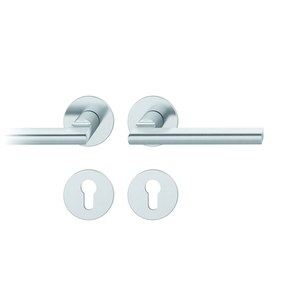 Türgriff, Türdrücker, Rundstäbe, Schlossrosette, Edelstahl