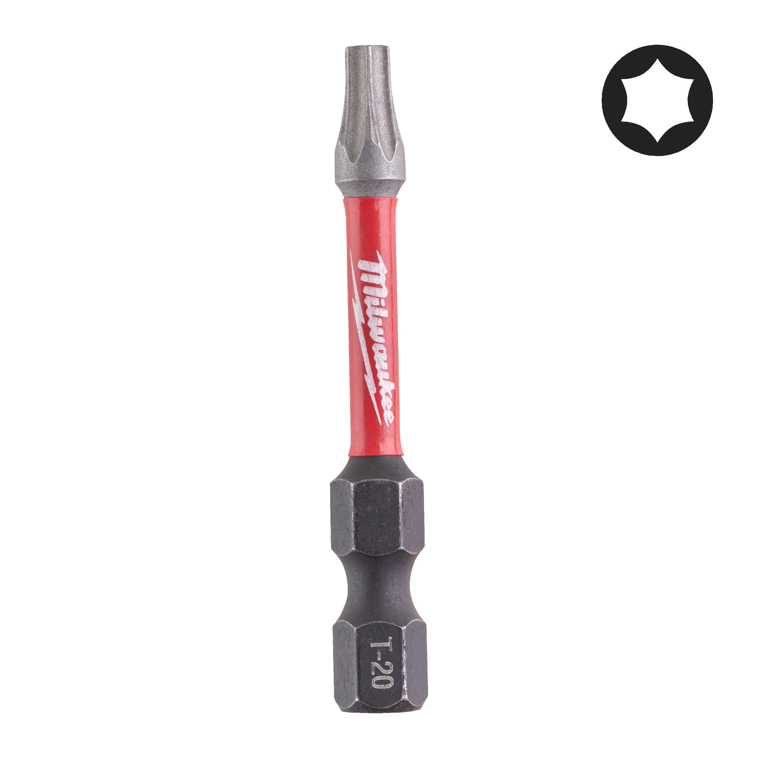 Milwaukee Schrauberbit Torx TX20 / 50 mm SHOCKWAVE (10er Pack)