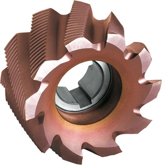 Walzenstirnfräser, HSS-Co8, Typ HR, Beschichtung TiCN