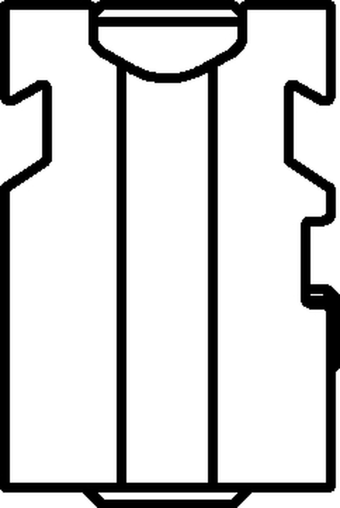 Strichzeichnung, Schablone