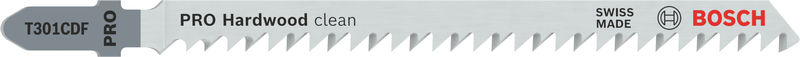 Bosch PRO Hardwood clean T301CDF Stichsägeblatt, 117 mm, 5-tlg.