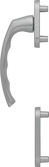 HOPPE Fenstertür-Halbgarnitur Liège 0540/66N/66NS, N 10, Profilzylinder gelocht