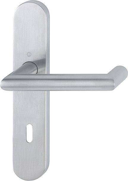 HOPPE Drückergarnitur Rotterdam mit Langschild E1401/353H, Edelstahl