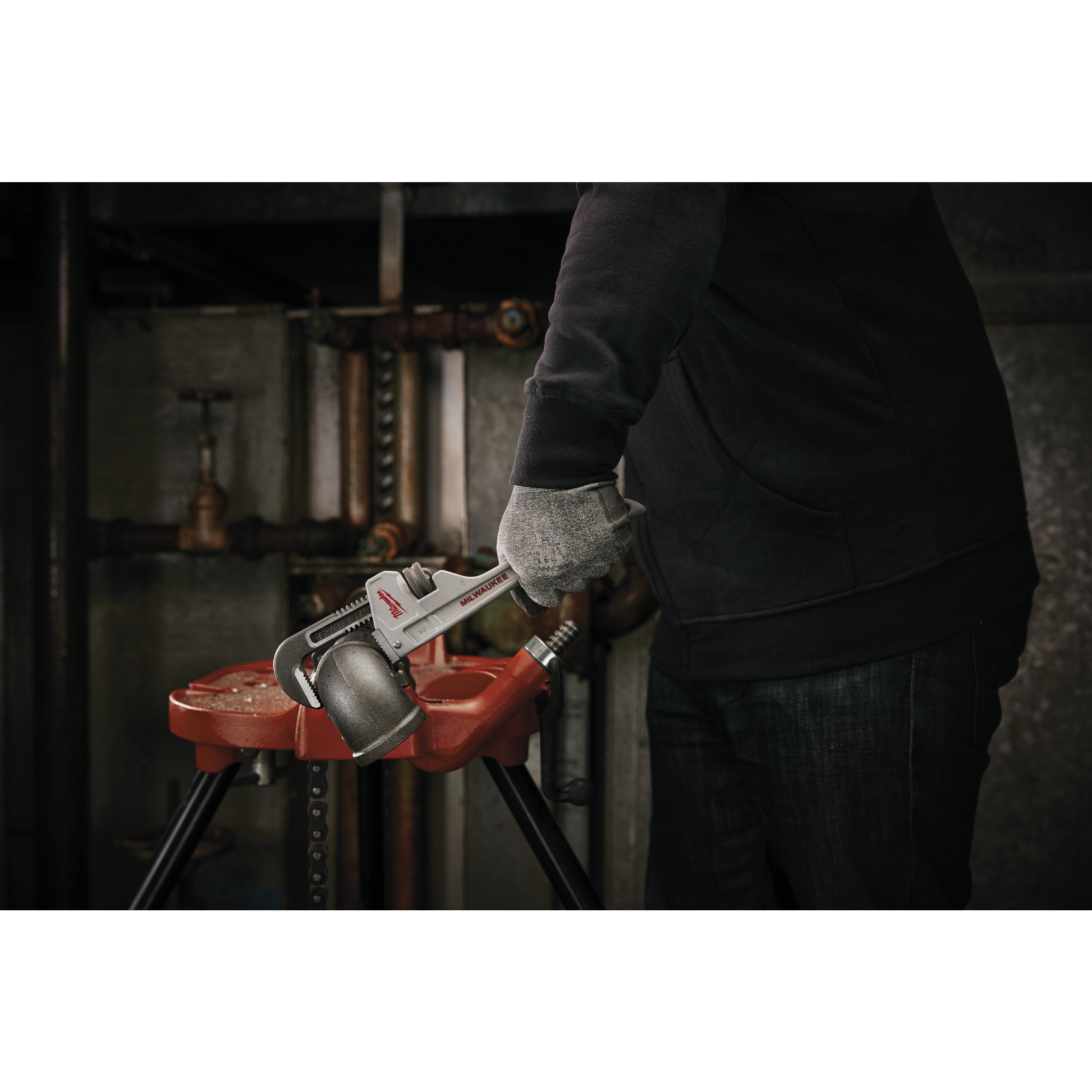 Milwaukee Rohrzange 250 mm Aluminium-Rohrzange