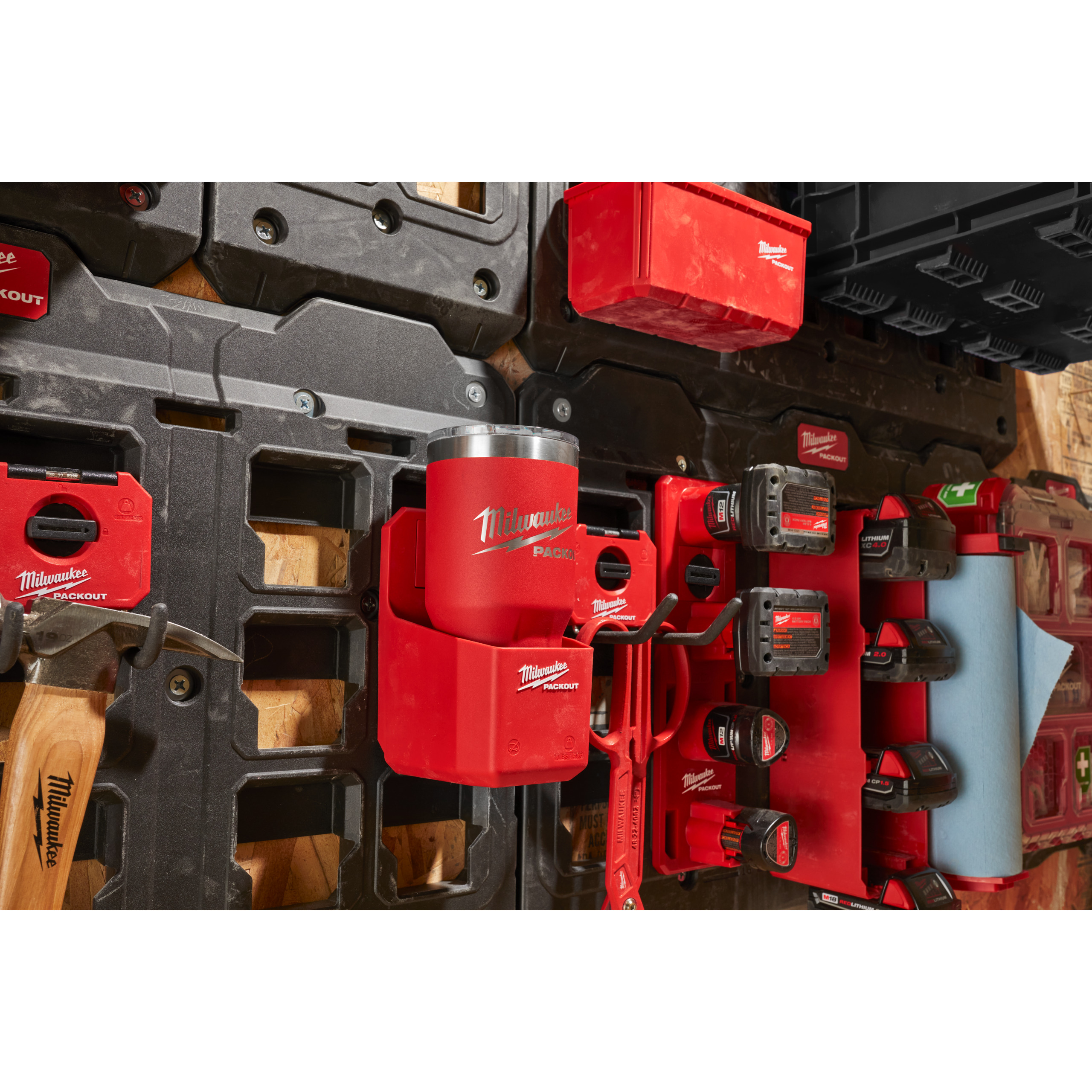 Milwaukee Becherhalter 0 PACKOUT mit Click & Lock Mechanismus